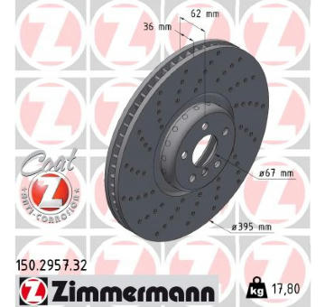 Brzdový kotouč ZIMMERMANN 150.2957.32