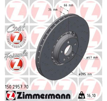 Brzdový kotouč ZIMMERMANN 150.2957.70