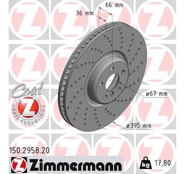 Brzdový kotouč ZIMMERMANN 150.2958.20