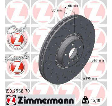 Brzdový kotouč ZIMMERMANN 150.2958.70