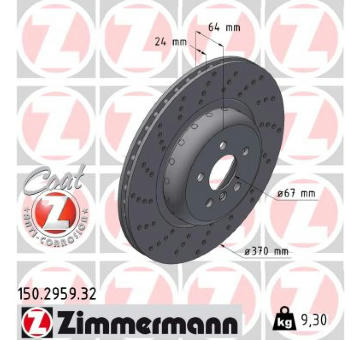 Brzdový kotouč ZIMMERMANN 150.2959.32