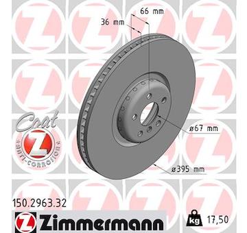 Brzdový kotouč ZIMMERMANN 150.2963.32