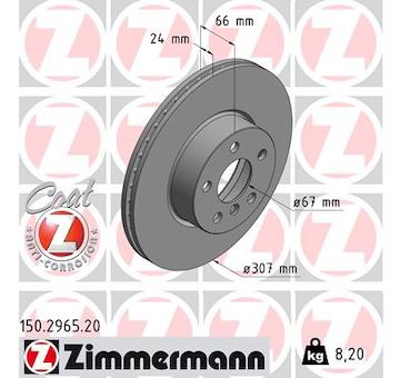 Brzdový kotouč ZIMMERMANN 150.2965.20