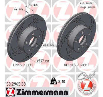 Brzdový kotouč ZIMMERMANN 150.2965.53