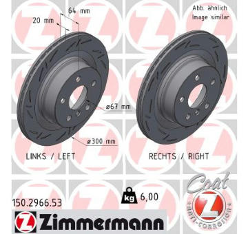 Brzdový kotouč ZIMMERMANN 150.2966.53