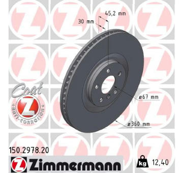 Brzdový kotouč ZIMMERMANN 150.2978.20