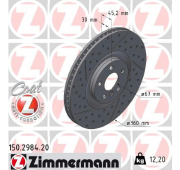 Brzdový kotouč ZIMMERMANN 150.2984.20