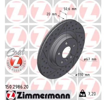 Brzdový kotouč ZIMMERMANN 150.2986.20