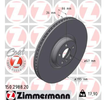Brzdový kotouč ZIMMERMANN 150.2988.20