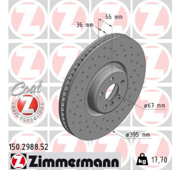 Brzdový kotouč ZIMMERMANN 150.2988.52