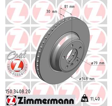 Brzdový kotouč ZIMMERMANN 150.3408.20