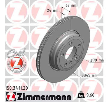 Brzdový kotouč ZIMMERMANN 150.3411.20