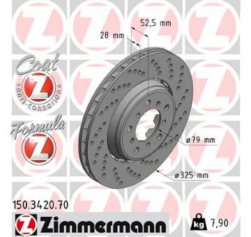 Brzdový kotouč ZIMMERMANN 150.3420.70