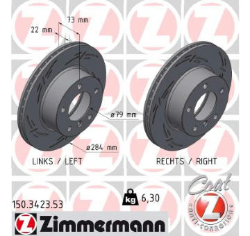 Brzdový kotouč ZIMMERMANN 150.3423.53