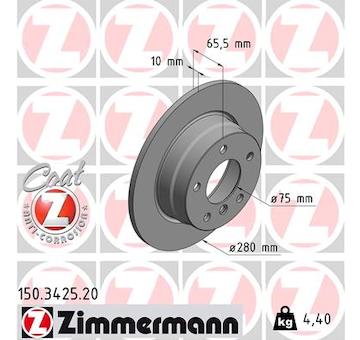 Brzdový kotouč ZIMMERMANN 150.3425.20