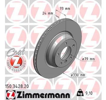 Brzdový kotouč ZIMMERMANN 150.3428.20