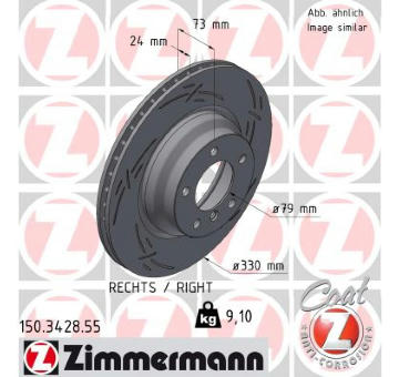 Brzdový kotouč ZIMMERMANN 150.3428.55