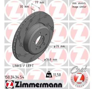 Brzdový kotouč ZIMMERMANN 150.3434.54