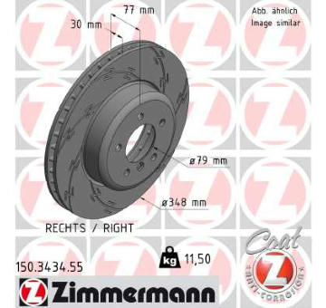 Brzdový kotouč ZIMMERMANN 150.3434.55