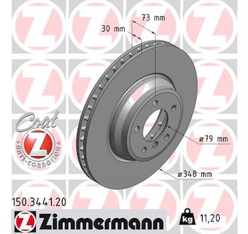 Brzdový kotouč ZIMMERMANN 150.3441.20