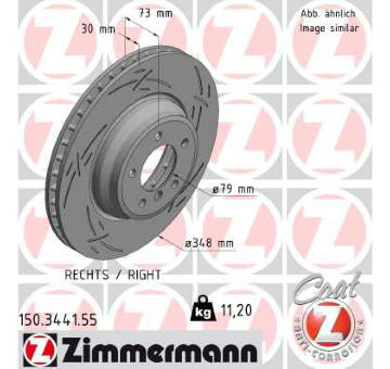 Brzdový kotouč ZIMMERMANN 150.3441.55