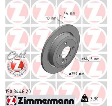 Brzdový kotouč ZIMMERMANN 150.3446.20