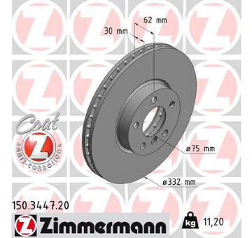 Brzdový kotouč ZIMMERMANN 150.3447.20