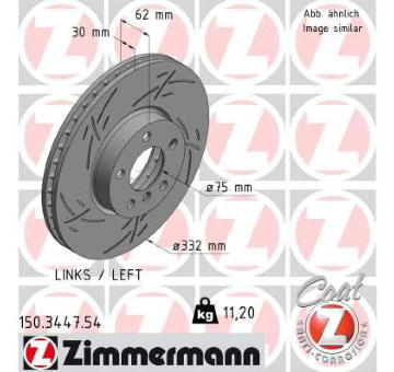 Brzdový kotouč ZIMMERMANN 150.3447.54