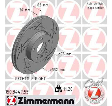 Brzdový kotouč ZIMMERMANN 150.3447.55