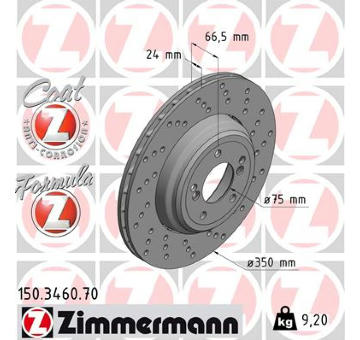 Brzdový kotouč ZIMMERMANN 150.3460.70