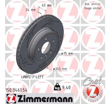 Brzdový kotouč ZIMMERMANN 150.3461.54