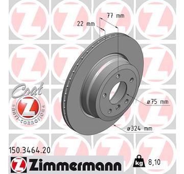 Brzdový kotouč ZIMMERMANN 150.3464.20