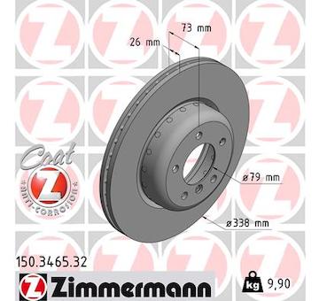 Brzdový kotouč ZIMMERMANN 150.3465.32