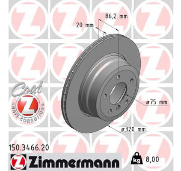 Brzdový kotouč ZIMMERMANN 150.3466.20