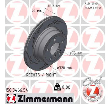 Brzdový kotouč ZIMMERMANN 150.3466.54