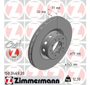 Brzdový kotouč ZIMMERMANN 150.3469.20