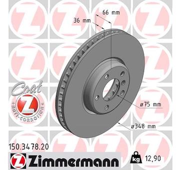 Brzdový kotouč ZIMMERMANN 150.3478.20