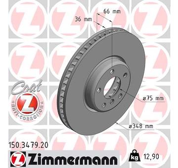 Brzdový kotouč ZIMMERMANN 150.3479.20