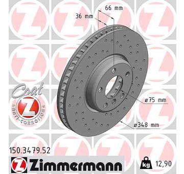 Brzdový kotouč ZIMMERMANN 150.3479.52