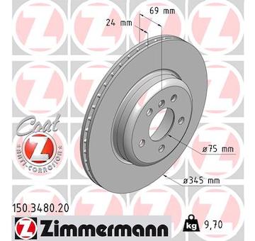 Brzdový kotouč ZIMMERMANN 150.3480.20