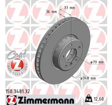 Brzdový kotouč ZIMMERMANN 150.3481.32