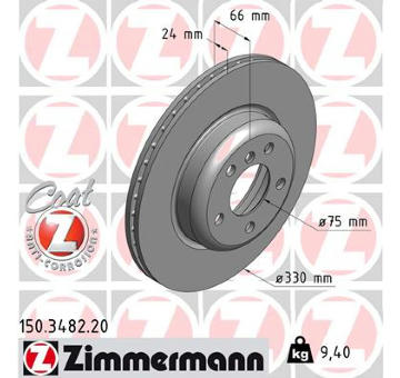 Brzdový kotouč ZIMMERMANN 150.3482.20