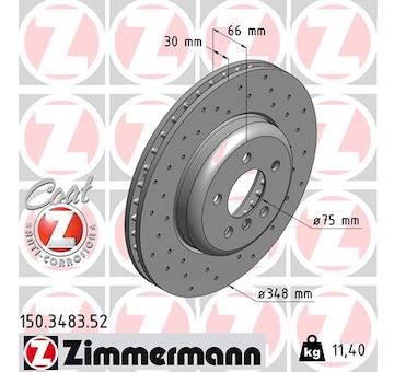 Brzdový kotouč ZIMMERMANN 150.3483.52