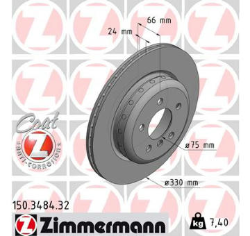 Brzdový kotouč ZIMMERMANN 150.3484.32