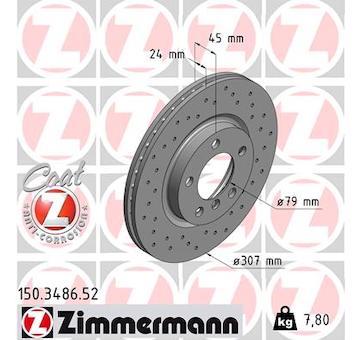 Brzdový kotouč ZIMMERMANN 150.3486.52