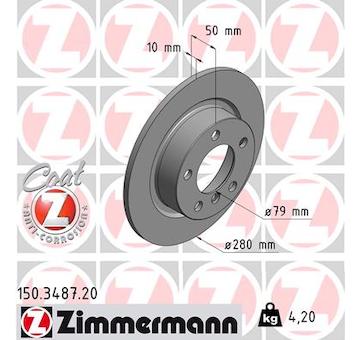 Brzdový kotouč ZIMMERMANN 150.3487.20