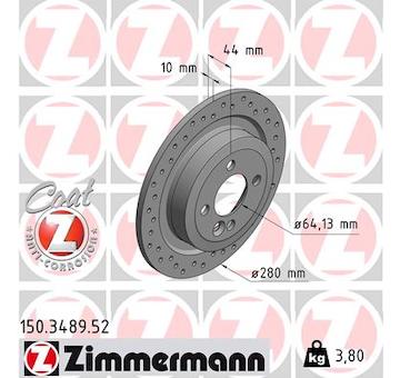 Brzdový kotouč ZIMMERMANN 150.3489.52