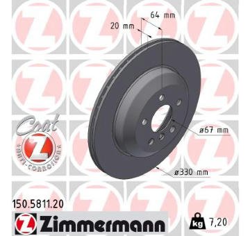 Brzdový kotouč ZIMMERMANN 150.5811.20