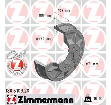 Brzdový buben ZIMMERMANN 180.5109.20