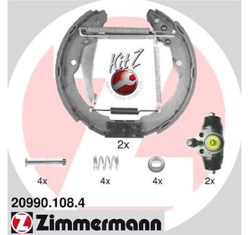 Sada brzdových čelistí ZIMMERMANN 20990.108.4